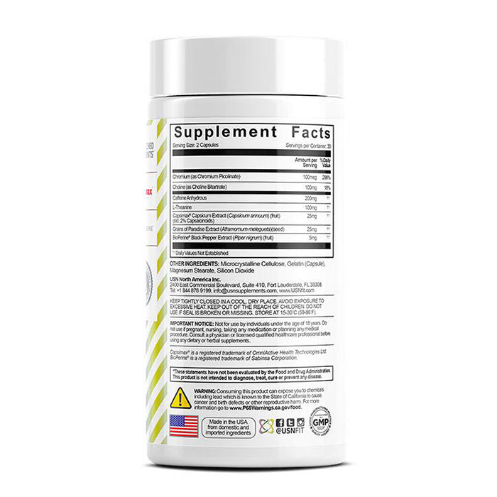 USN PhedraCut Lipo X Night (60 caps) Fat Burner