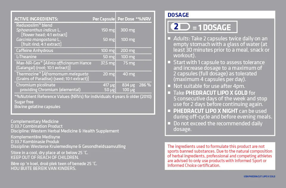 USN XT Burn (60 caps)