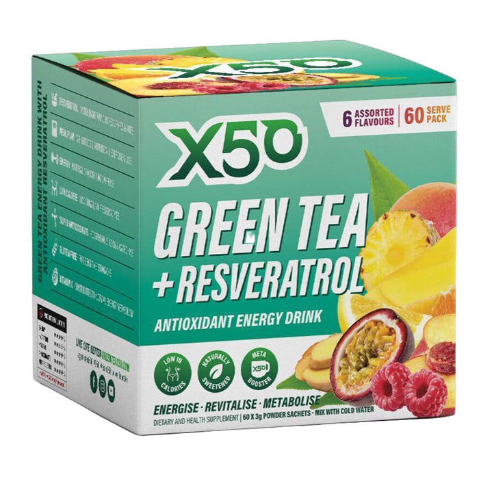 X50 Green Tea with Resveratrol (60 serves)