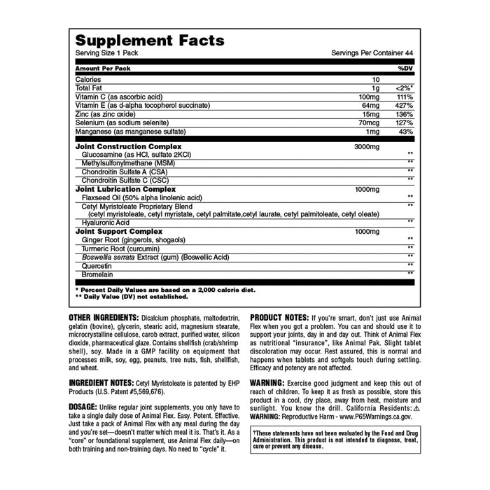 Universal Nutrition Animal Flex Joint Care