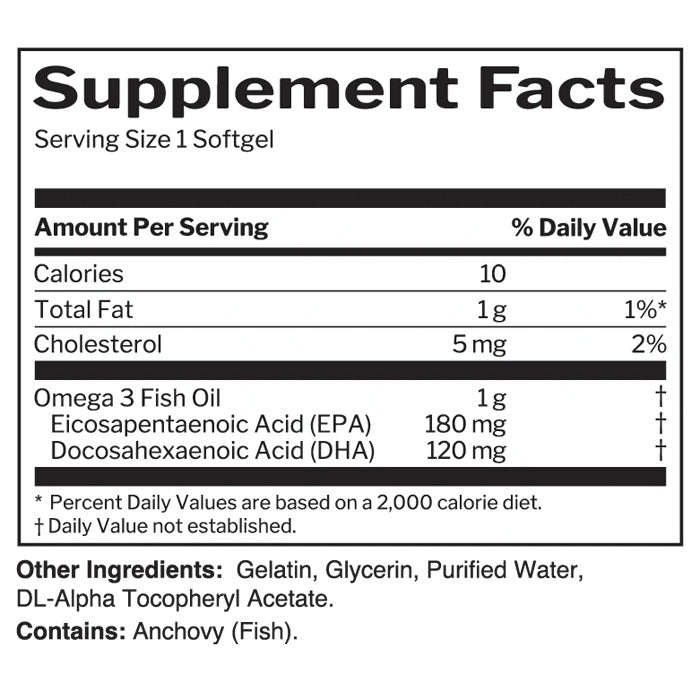 Rule 1 Fish Oil (100 soft gels)