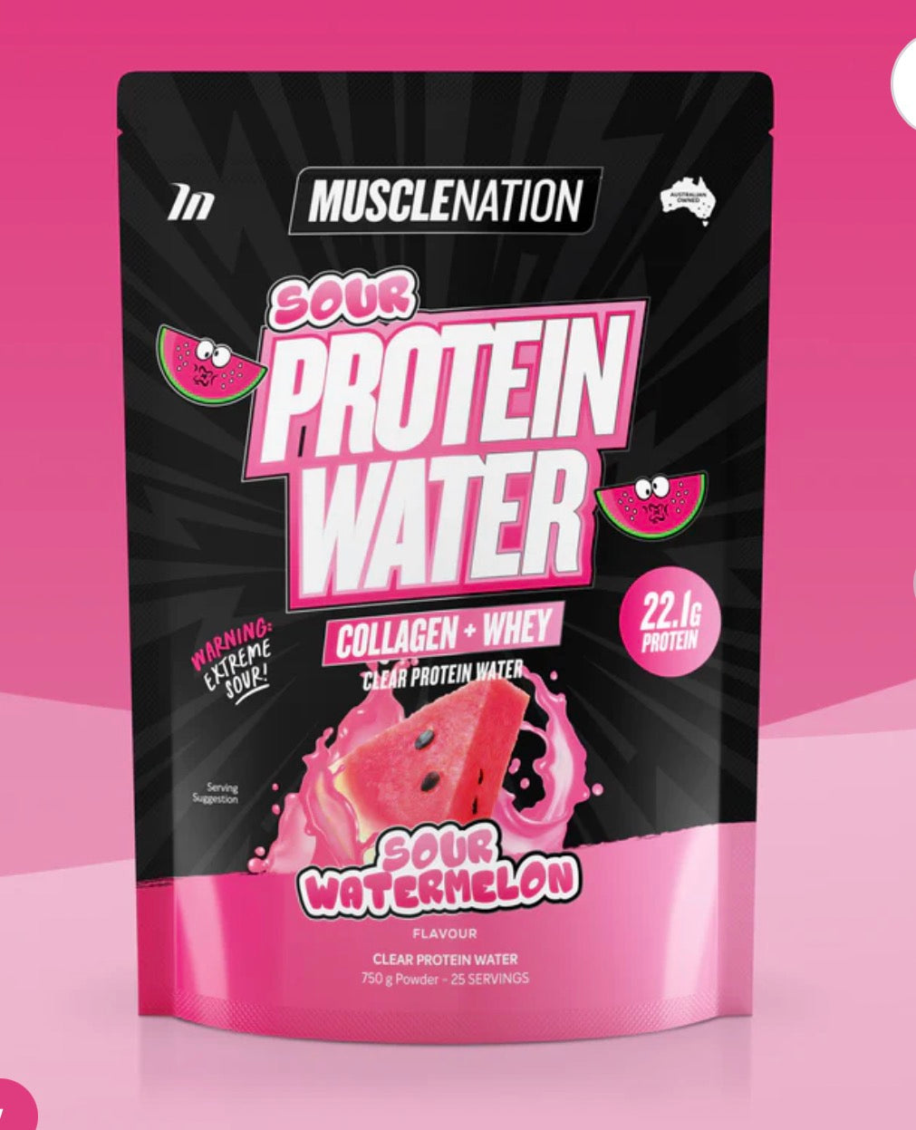 Muscle Nation Protein Water - 25 Serve