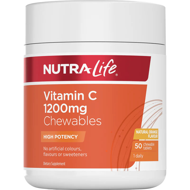 Nutra-Life Vitamin C 1200mg Chewable Tablets