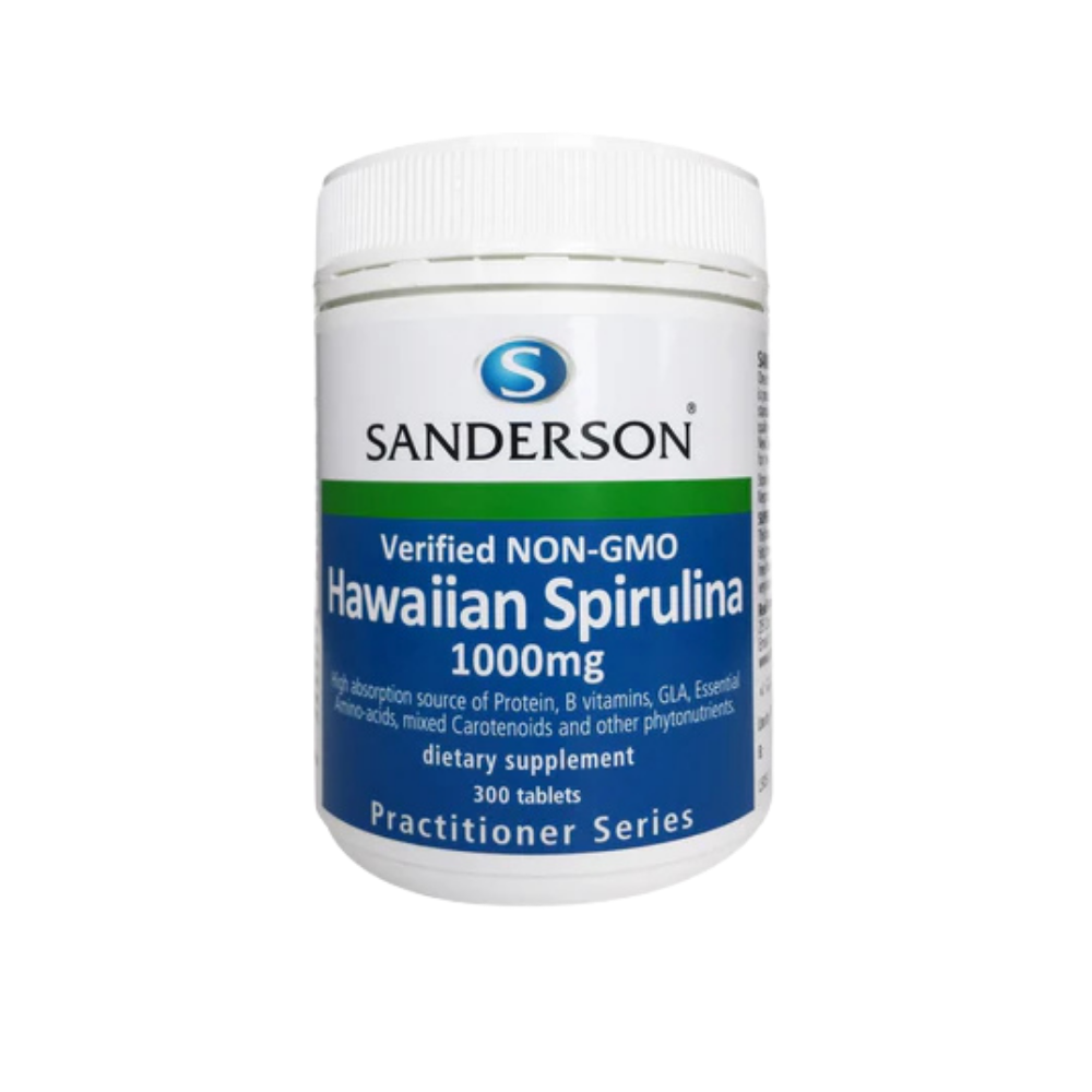 Sanderson Non-GMO Hawaiian Spirulina 1000mg