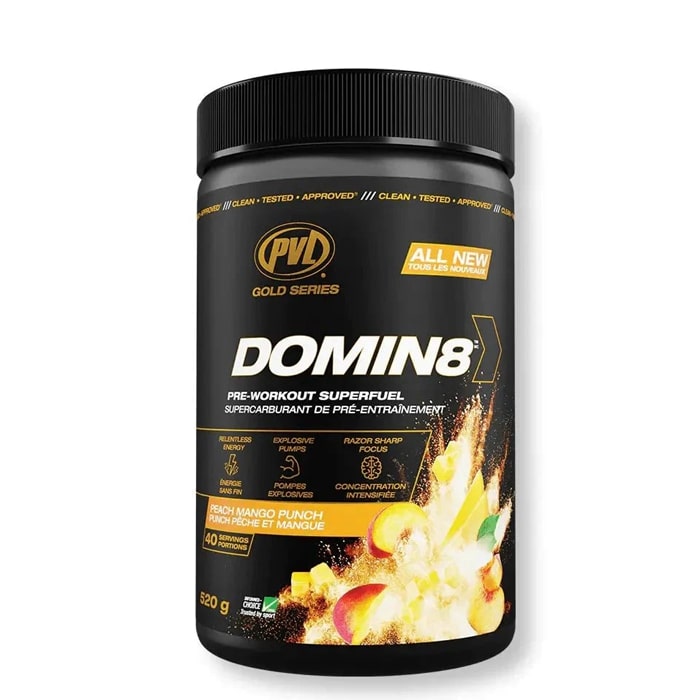 PVL Gold Series Domin8 Pre-Workout - 40 Serves