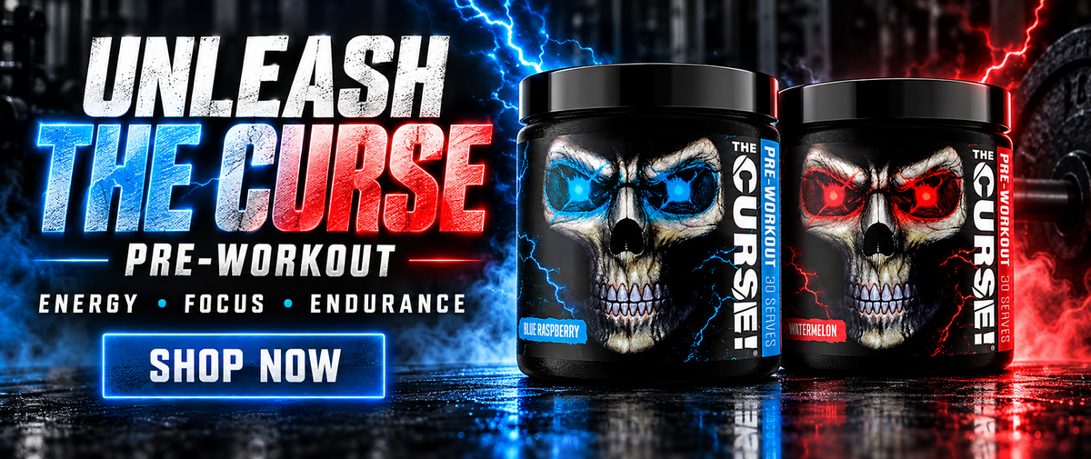 JNX Sports The Curse pre-workout desktop banner