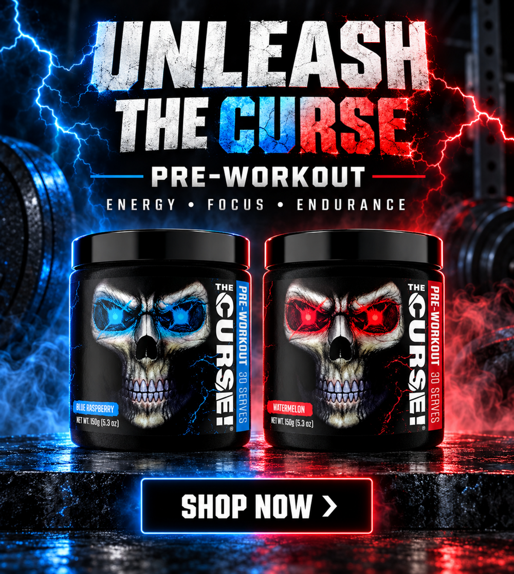 JNX Sports The Curse pre-workout mobile banner
