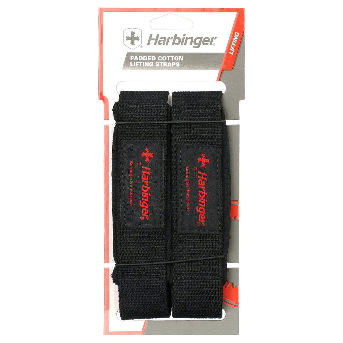 Harbinger Padded Cotton Lifting Straps - Black