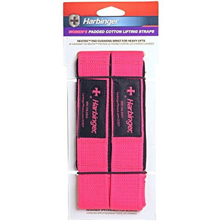 Harbinger Padded Cotton Lifting Straps - Pink