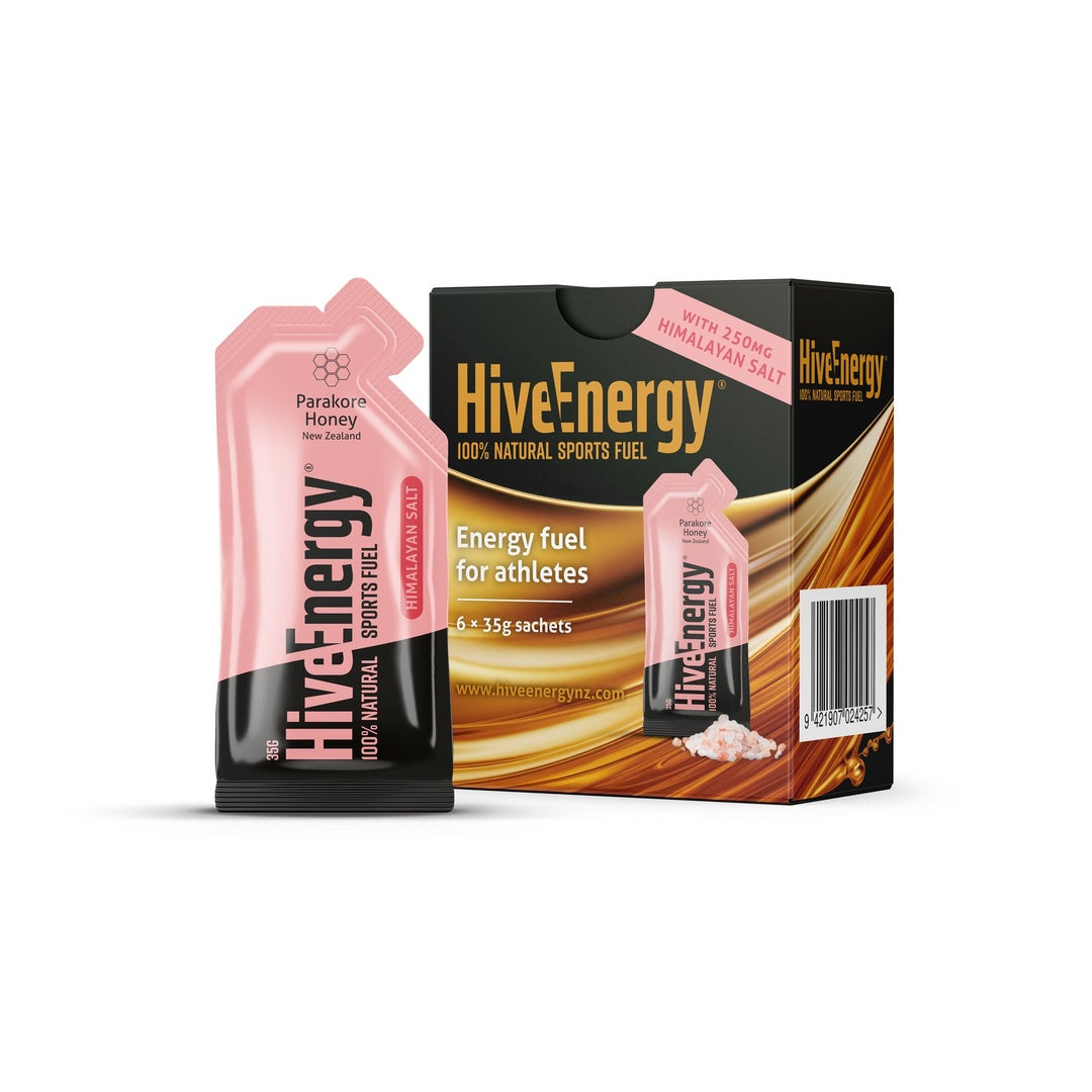 HiveEnergy Sports Fuel Gel Himalayan Salt 6 pack