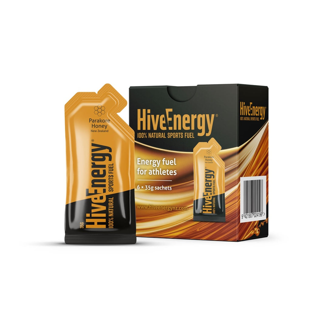 HiveEnergy Sports Fuel Gel Raw Honey 6 pack