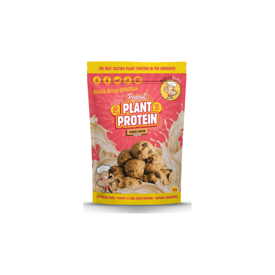 Macro Mike Peanut Plant Based Protein 520g Cookie Dough