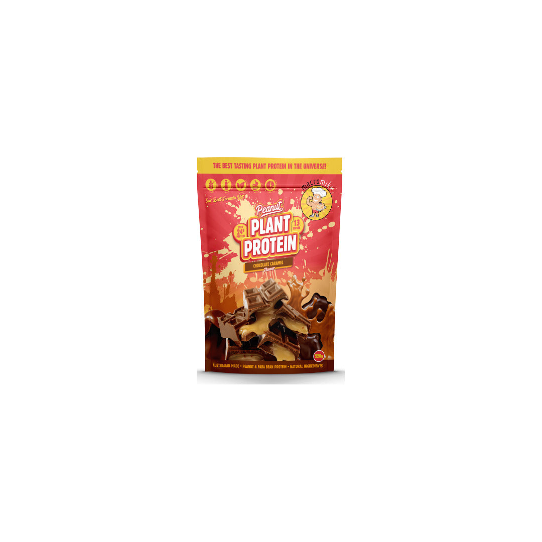 Macro Mike Peanut Plant Based Protein 520g Chocolate Caramel