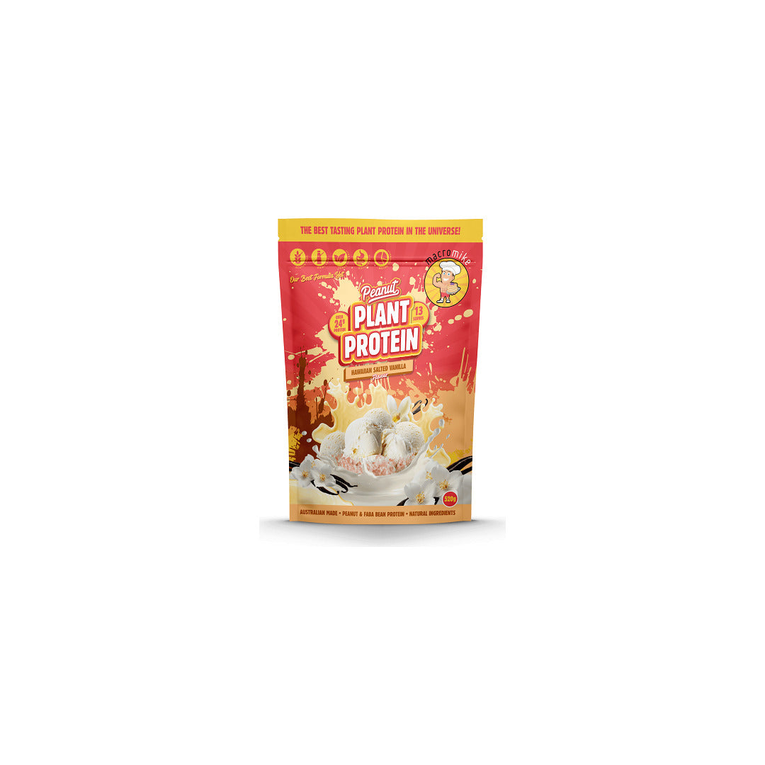 Macro Mike Peanut Plant Based Protein 520g Hawaiian Salted Vanilla