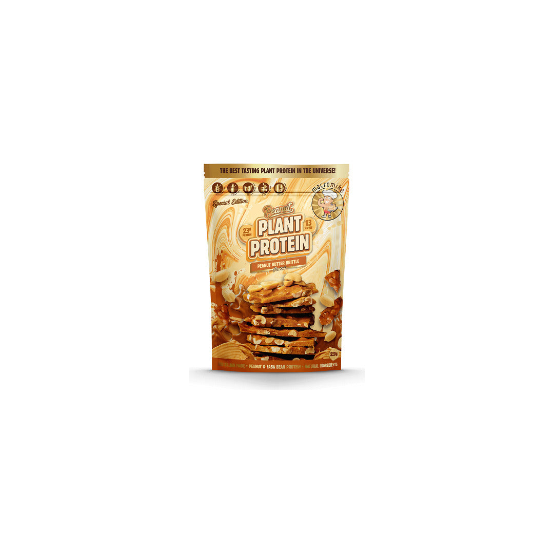 Macro Mike Peanut Plant Based Protein 520g Peanut Butter Brittle