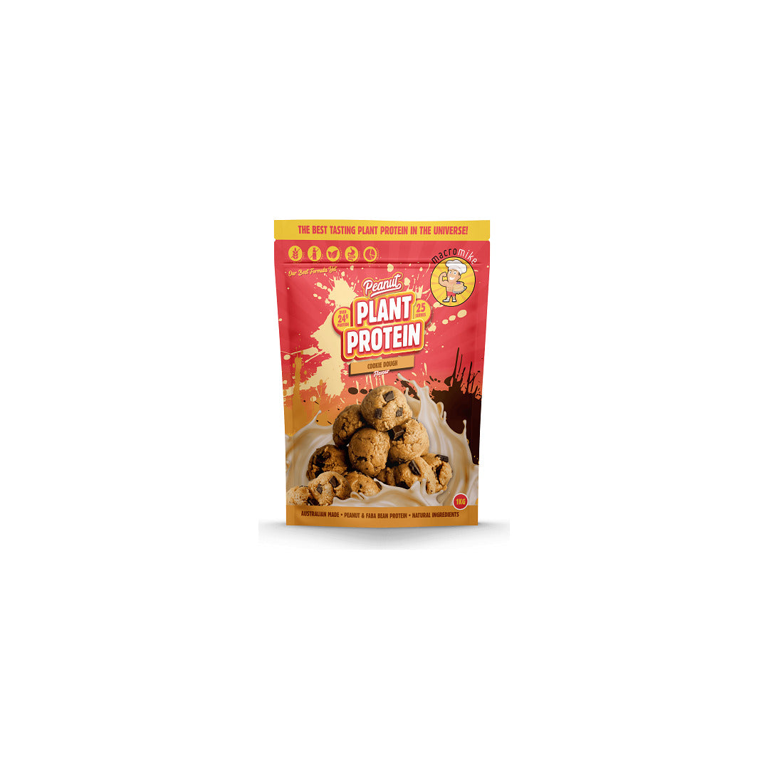 Macro Mike Peanut Plant Based Protein 1kg Cookie Dough