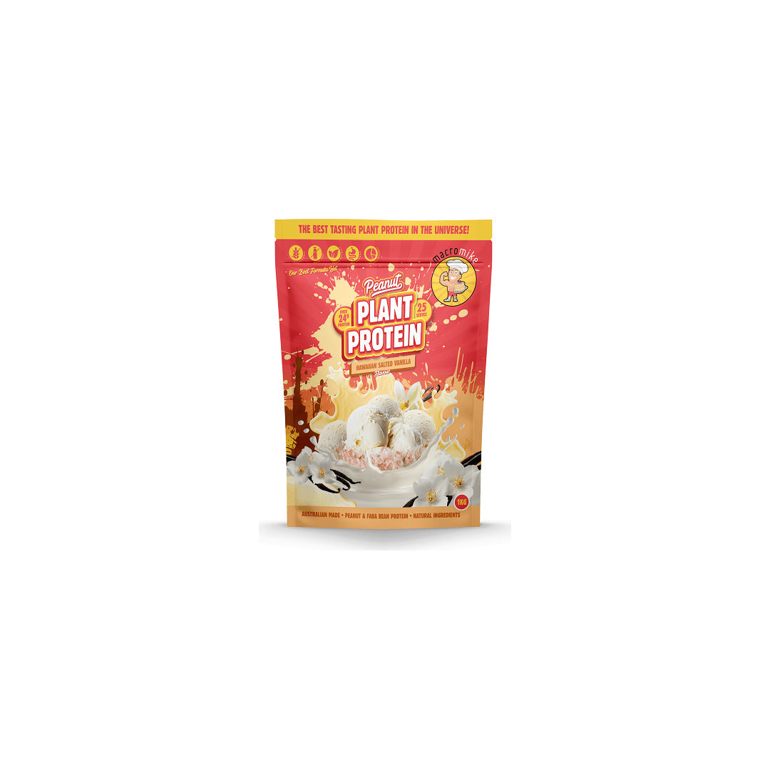 Macro Mike Peanut Plant Based Protein 1kg Hawaiian Salted Vanilla