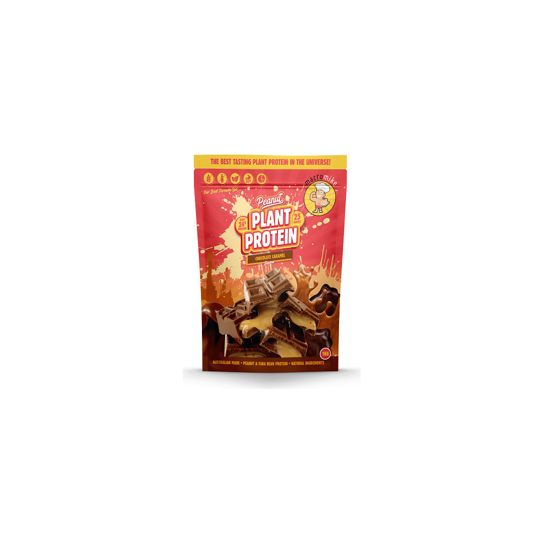 Macro Mike Peanut Plant Based Protein 1kg Chocolate Caramel