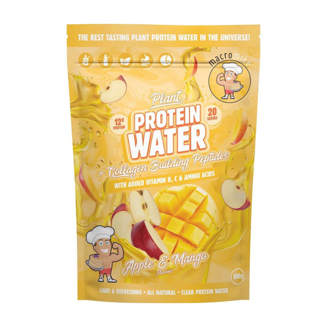 Macro Mike Plant Protein Water Apple and Mango