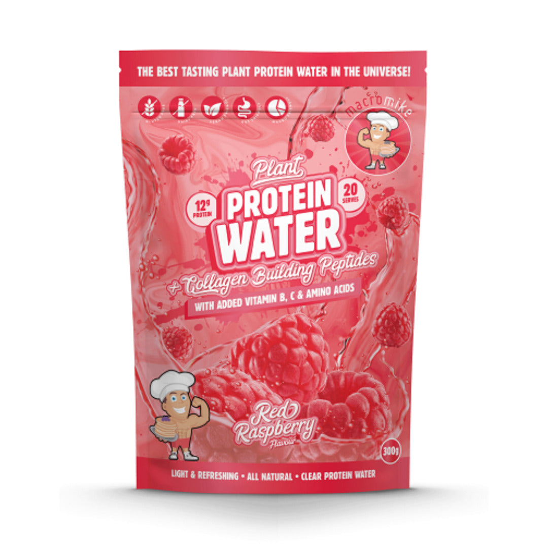 Macro Mike Plant Protein Water Red Raspberry