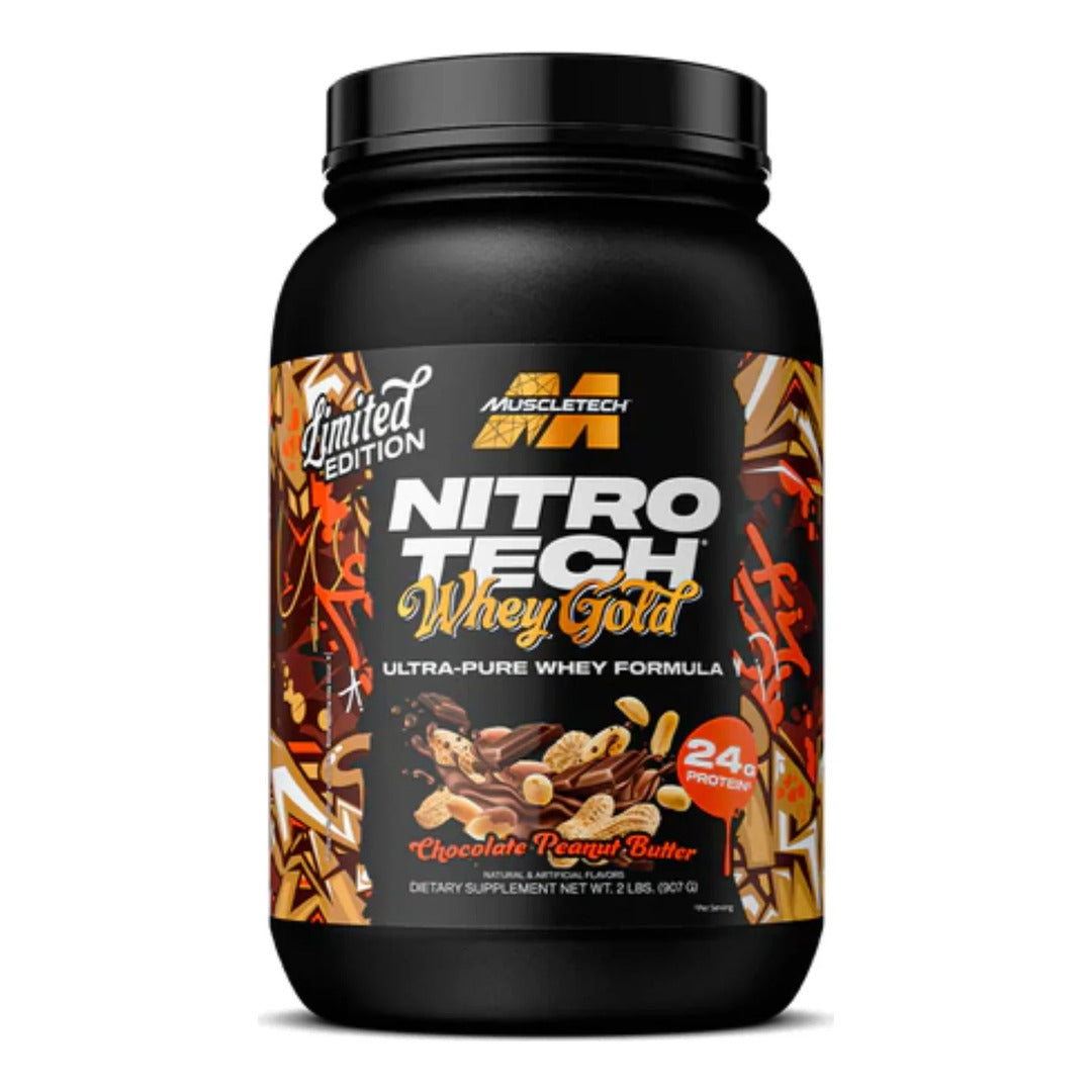 MuscleTech Nitro-Tech 100% Whey Gold 2 lb tub