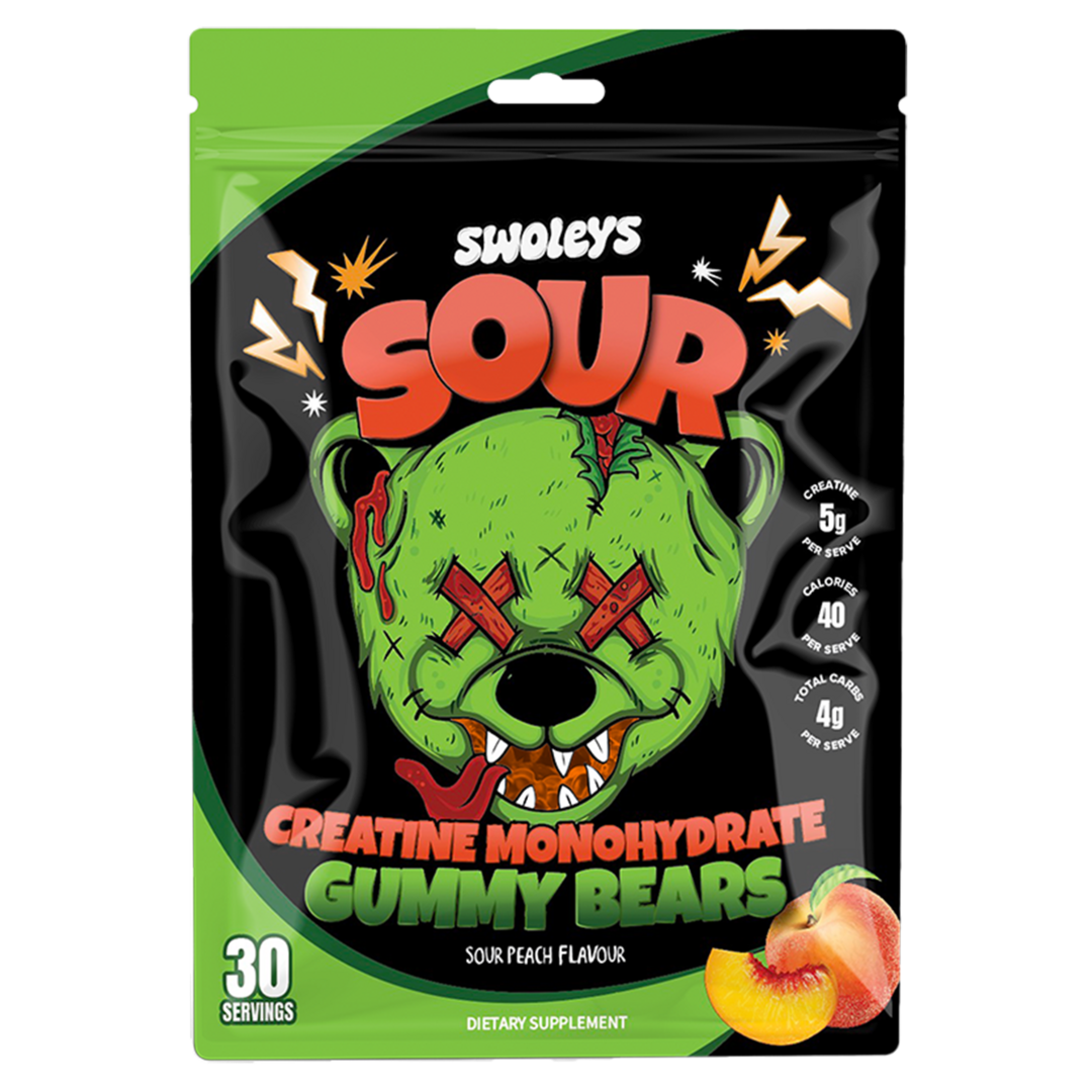 Swoleys Sour Creatine Gummies - Peach