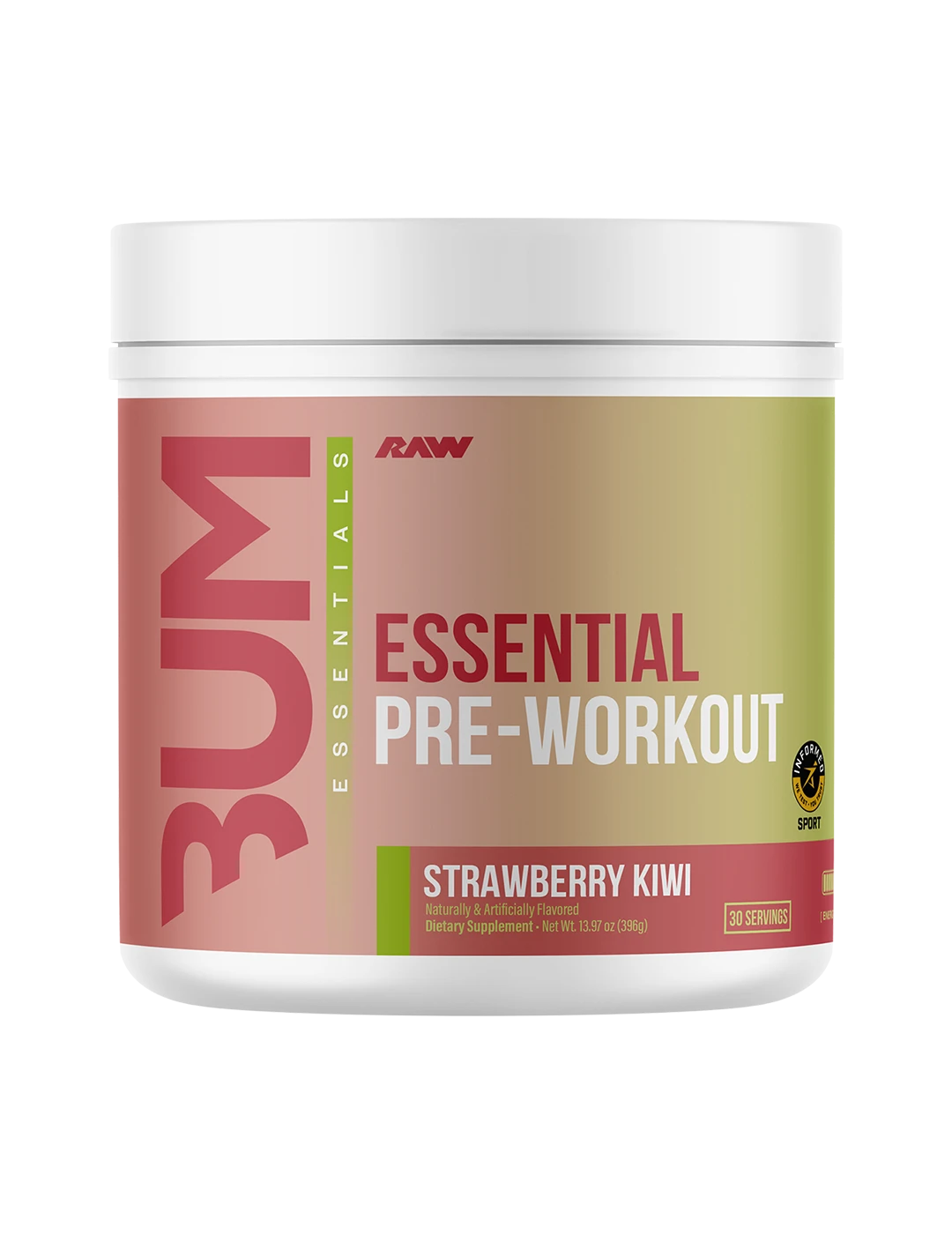 RAW Essential Pre-Workout Strawberry Kiwi