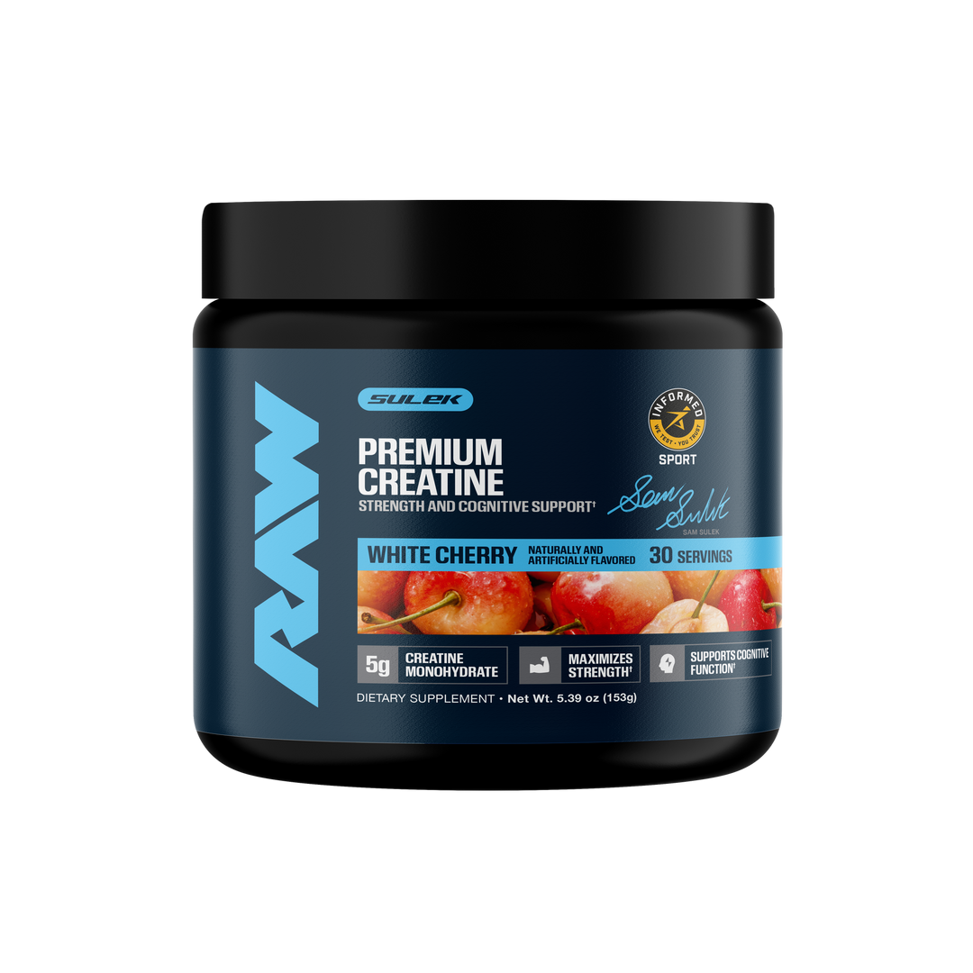 RAW Nutrition Premium Creatine White Cherry Sam Sulek Edition 150 g