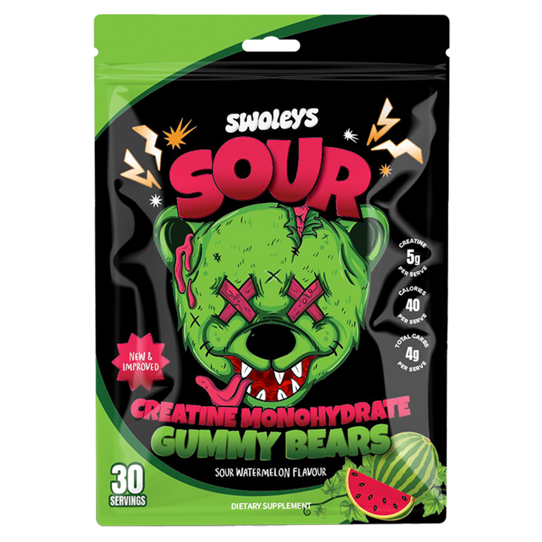 Swoleys Sour Creatine Gummies - Watermelon
